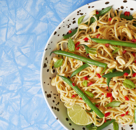 Noodles with Spicy Peanut Sauce